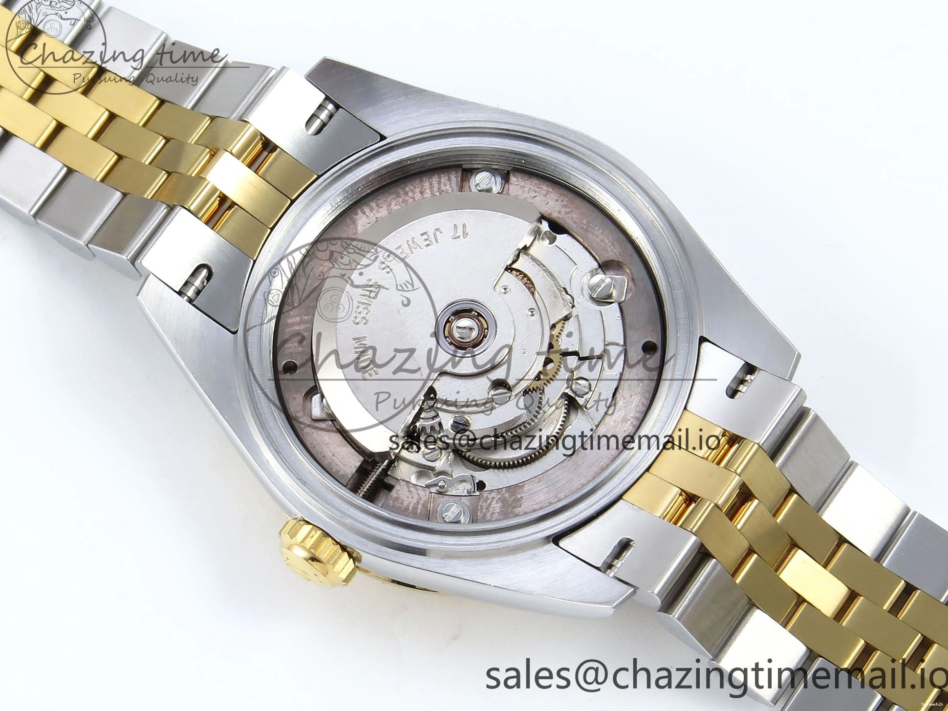 Best ETA 31 904L 278273 1:1 Edition Steel DateJust Bracelet Gray on YG 2688 SS Jubilee Diamonds Dial ARF 0206